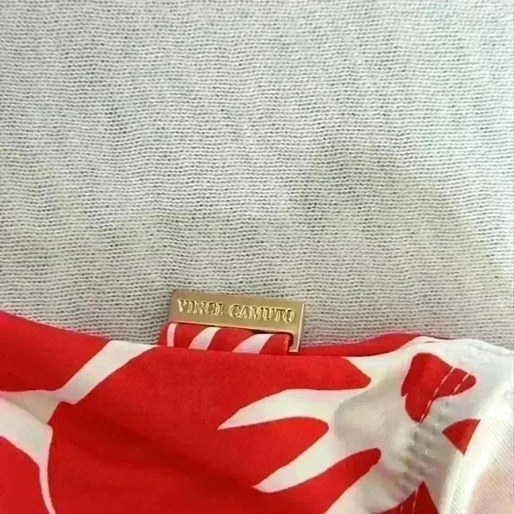 Vince Camuto NWT Tangerine One Shoulder One Piece Swimsuit MSRP $108 Women Sz 10 - Picture 11 of 12